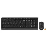 A4tech Set klávesnica+myš FG1012, Bezdrôtový, US, čierna