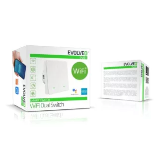 EVOLVEO WiFi Dual Switch, šikovný vypínač