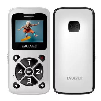 EVOLVEO Mobilný telefón pre seniorov EasyPhone ID, biela