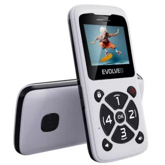 EVOLVEO Mobilný telefón pre seniorov EasyPhone ID, biela