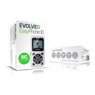 EVOLVEO Mobilný telefón pre seniorov EasyPhone ID, biela