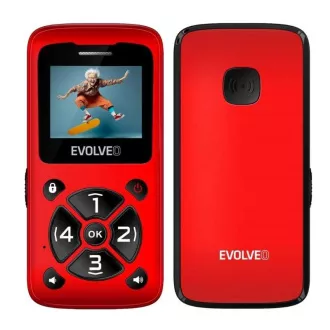 EVOLVEO Mobilný telefón pre seniorov EasyPhone ID, červená