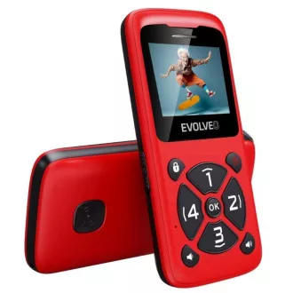 EVOLVEO Mobilný telefón pre seniorov EasyPhone ID, červená