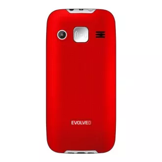 EVOLVEO EasyPhone XR, mobilný telefón pre seniorov s nabíjacím stojanom, červená