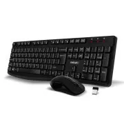 EVOLVEO Set klávesnice a myši K1050, Bezdrôtové 2.4GHz, US INTL, čierna