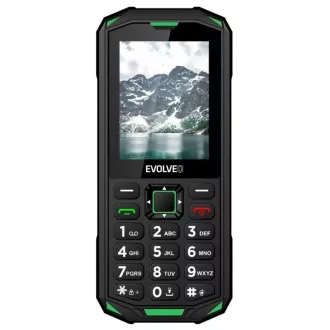 EVOLVEO StrongPhone X5, vodotesný odolný Dual SIM telefón, čierno-zelená
