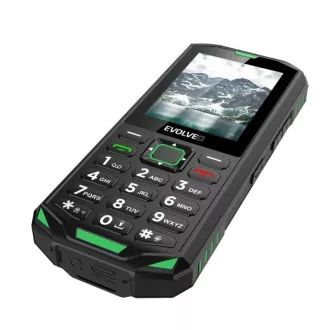EVOLVEO StrongPhone X5, vodotesný odolný Dual SIM telefón, čierno-zelená