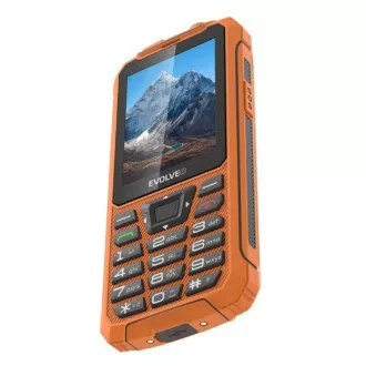 EVOLVEO StrongPhone Z6, vodotesný odolný Dual SIM telefón, oranžová