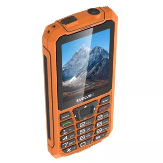 EVOLVEO StrongPhone Z6, vodotesný odolný Dual SIM telefón, oranžová