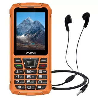 EVOLVEO StrongPhone Z6, vodotesný odolný Dual SIM telefón, oranžová
