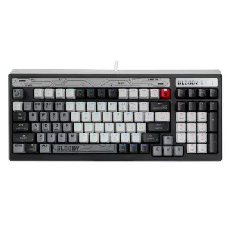 A4tech Bloody B950 podsvietená mechanická herná klávesnica RGB, Brown Switch, USB, CZ, šedá A4tech Bloody B950 podsvietená mechanická herná klávesnica RGB, Brown Switch, USB, CZ, šedá