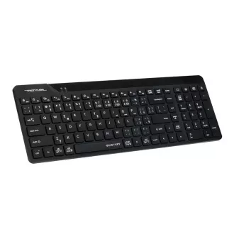 A4tech FStyler FBK23 AS, bezdrôtová Dual mode Bluetooth+2, 4G klávesnica, CZ, čierna