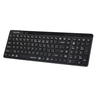 A4tech FStyler FBK23 AS, bezdrôtová Dual mode Bluetooth+2, 4G klávesnica, CZ, čierna