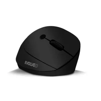 EVOLVEO LadyErgo, tichá vertikálna ergonomická myš, 2.4GHz, čierna
