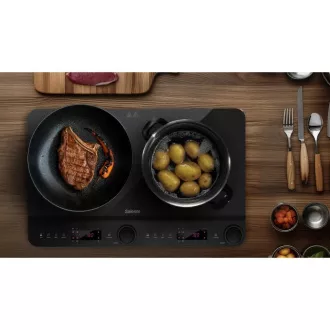 Salente InductPro2, indukčný varič, dvojoplatkový, čierny
