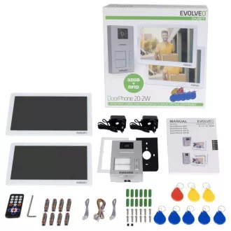 EVOLVEO DoorPhone 20-2W - 2 drôtový videotelefón s aplikáciou pre dve domácnosti a 32GB pamäťou EVOLVEO DoorPhone 20-2W - 2 drôtový videotelefón s aplikáciou pre dve domácnosti a 32GB pamäťou