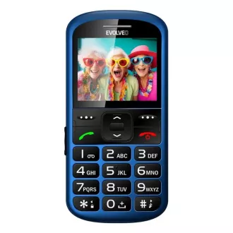 EVOLVEO EasyPhone XS, mobilný telefón pre seniorov, modrá