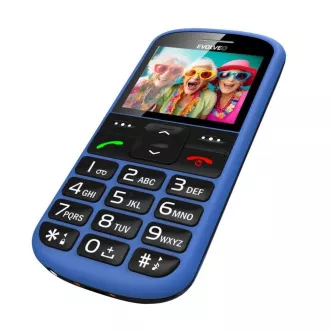EVOLVEO EasyPhone XS, mobilný telefón pre seniorov, modrá