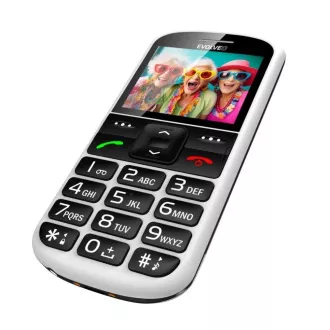EVOLVEO EasyPhone XS, mobilný telefón pre seniorov, biela