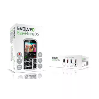 EVOLVEO EasyPhone XS, mobilný telefón pre seniorov, biela