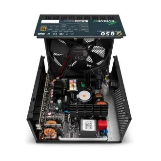 EVOLVEO G850, zdroj 850W, 80+ GOLD, ATX 3.1, aPFC, 140 mm ventilátor, plne modulárny, záruka 3 roky, čierny