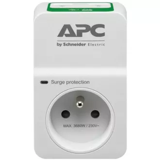 APC Essential SurgeArrest 1 outlets with 5V, 2.4A 2 port USB charger, 230V Francúzsko