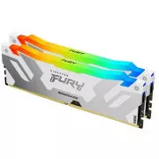 KINGSTON DIMM DDR5 32GB (Kit of 2) 6000MT/s CL32 FURY Renegade Biela RGB XMP