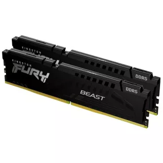 KINGSTON DIMM DDR5 32GB (Kit of 2) 6000MT/s CL30 ECC FURY Beast EXPO Čierna KINGSTON DIMM DDR5 32GB (Kit of 2) 6000MT/s CL30 ECC FURY Beast EXPO Čierna
