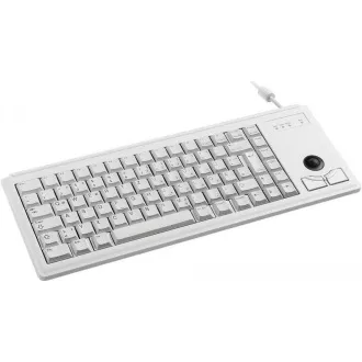 CHERRY klávesnica G84-4400, trackball, ultraľahká, USB, EU, šedá