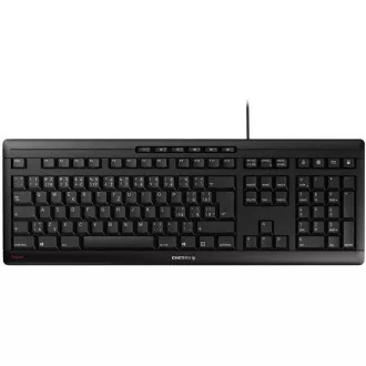CHERRY klávesnica STREAM, drôtová, USB, CZ+SK layout, čierna CHERRY klávesnica STREAM, drôtová, USB, CZ+SK layout, čierna