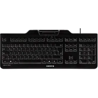 CHERRY klávesnica s čítačkou kariet KC 1000 SC/ USB/ ISO 7816 podporované karty/ čierna/ CZ layout CHERRY klávesnica s čítačkou kariet KC 1000 SC/ USB/ ISO 7816 podporované karty/ čierna/ CZ layout