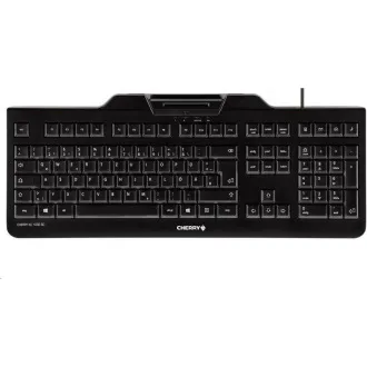 CHERRY klávesnica s čítačkou kariet KC 1000 SC/ USB/ ISO 7816 podporované karty/ čierna/ CZ layout CHERRY klávesnica s čítačkou kariet KC 1000 SC/ USB/ ISO 7816 podporované karty/ čierna/ CZ layout