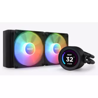 NZXT vodný chladič Kraken 280 ELITE RGB / 2x140mm RGB fan / LCD disp. / 6 rokov / LGA1851 / AM5