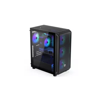 ENDORFY Case Arx 500 ARGB, Priehľadná bočnica, ATX, 4x140mm ARGB Fan, čierna