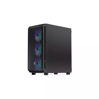 ENDORFY Case Arx 500 ARGB, Priehľadná bočnica, ATX, 4x140mm ARGB Fan, čierna