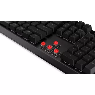 Endorfy herná klávesnica Thock Wireless Red/ bezdrôtová / USB / red switch / mechanická / US layout / čierna RGB