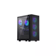 ENDORFY Case Ventum 200 ARGB, Priehľadná bočnica, ATX, 4x120mm ARGB Fan, čierna