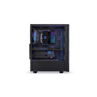 ENDORFY Case Ventum 200 ARGB, Priehľadná bočnica, ATX, 4x120mm ARGB Fan, čierna