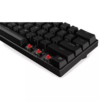 Endorfy herná klávesnica Thock Compact Red/ bezdrôtová / USB / red switch / mechanická / CZ layout / čierna RGB