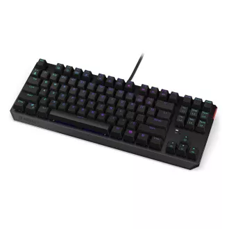Endorfy herná klávesnica Thock TKL Brown / drôtová / USB / brown switch / mechanická / CZ layout / čierna RGB