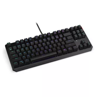 Endorfy herná klávesnica Thock TKL Brown / drôtová / USB / brown switch / mechanická / CZ layout / čierna RGB