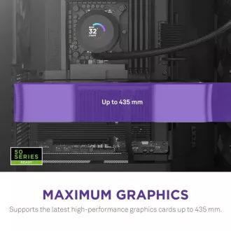 NZXT skriňa H9 Flow dvojkomorová ATX / 4x140mm fan / až 10xfan / perforovaný top / preskl. bočnice, front / čierna
