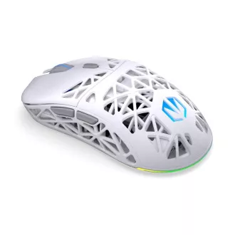 Endorfy Herná myš LIV Plus Wireless Onyx White, Bezdrôtová, ARGB, biela