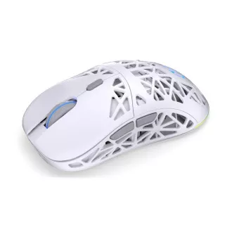 Endorfy Herná myš LIV Plus Wireless Onyx White, Bezdrôtová, ARGB, biela