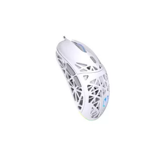 Endorfy Herná myš LIV Onyx White, Drôtová, ARGB, biela