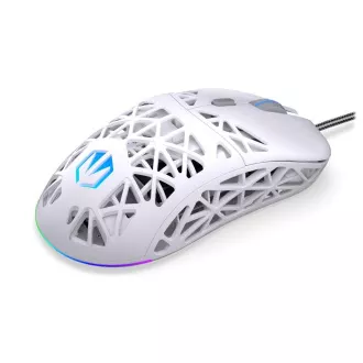 Endorfy Herná myš LIV Onyx White, Drôtová, ARGB, biela