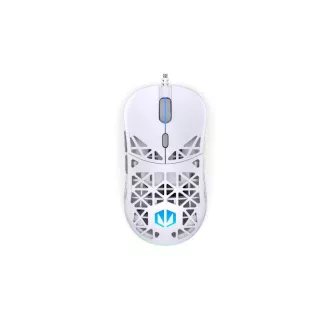 Endorfy Herná myš LIV Onyx White, Drôtová, ARGB, biela