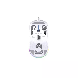 Endorfy Herná myš LIV Onyx White, Drôtová, ARGB, biela