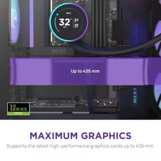 NZXT skriňa H9 Flow RGB dvojkomorová ATX / 1x140 RGB mm / 1x 120mm RGB fan / presklená / čierna
