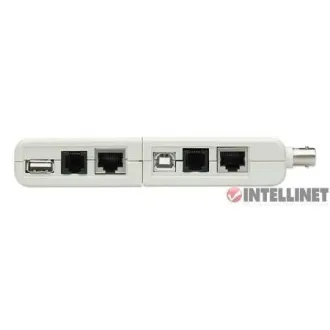 Intellinet Cable Tester, 4-in-1, RJ11, RJ45, USB a BNC